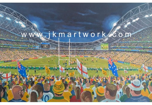 England v Australia World Cup Final 2003 Fine Art Print - Stadium Australia